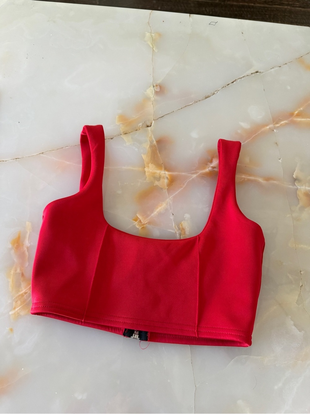 PrettyLittleThing Red Sleeveless Top